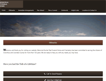Tablet Screenshot of memorialfuneral.net