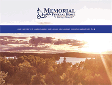 Tablet Screenshot of memorialfuneral.com